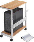 EUREKA ERGONOMIC PC Stand Computer Cart, Height Adjustable Tower Stand 2-Tier by EUREKAERGONOMIC