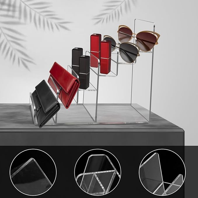 Acrylic Wallet Display Stand Purse Handbag Organizer, Acrylic Display Shelf - Image 6