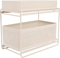 Slide Out Under Sink Organizer, 2 Tier Steel Sink Shelf Cabinet Storage by Yechiry