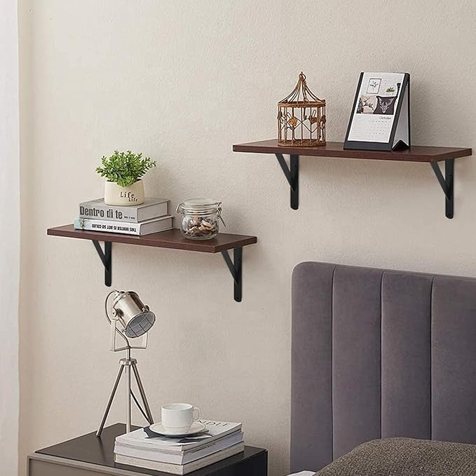 4 Pack L6 x H 4" Black Heavy Duty Shelf Brackets - Image 7