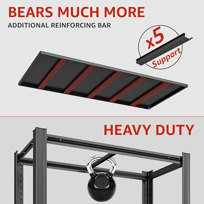 Extra Big/Large 55.12"Wide Father&I Industrial 6-Heavy-Dudy-Shelf-Rack Tall - Image 7