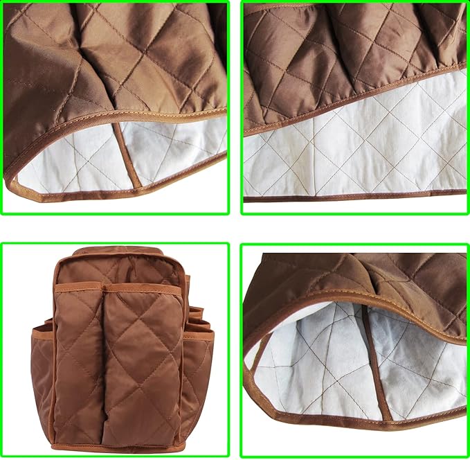 Armchair Caddy for Recliner Organizer Brown Coffee Sofa Armrest Organizer - Image 8