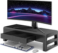 Computer monitor stand with 2 drawer ，Laptop Desk Shelf & Monitor Riser 21.6 by Unknown