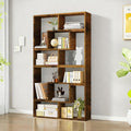 Expandable Bookcase with Adjustable Width, Wooden Room Divider Bookshelf by Unknown