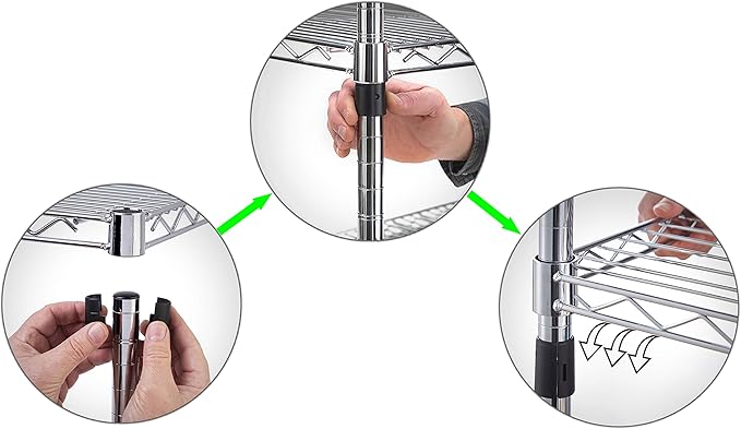18" Deep x 30" Wide x 64" Height Wire Shelving Kit | 5-Tier | NSF Commercial - Image 4