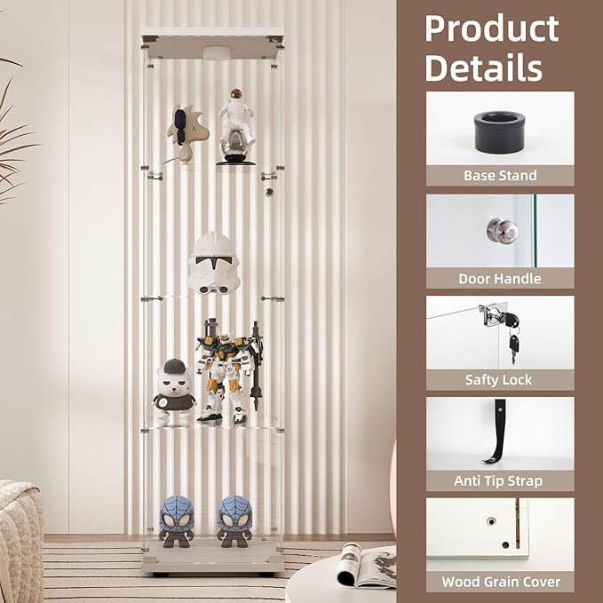 Beauty4U Glass Display Cabinet - Image 3