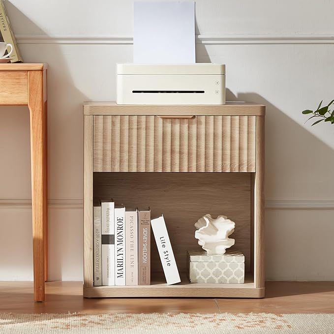 LEYAOYAO Fluted Nightstand - Image 9