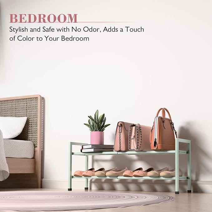 Bumusty 2-Tier Expandable Shoe Rack - Image 6