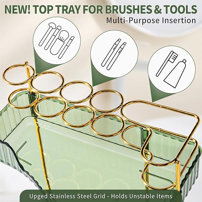 Upgraded 3-Tier Corner Bathroom Countertop Organizer – Spacious Storage - Image 3
