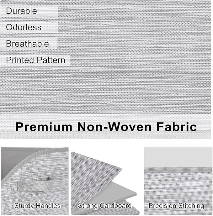 WUIKE Closet Organizers and Storage, Foldable Trapezoid Storage Bins - Image 4