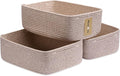 Large Shallow Organizing Baskets 15x11x5.1 Inches by MiniArkStorageBasketsHome