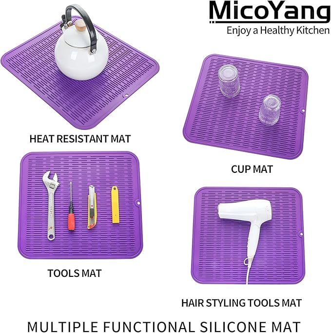 Silicone Dish Drying Mat for Multiple Usage, Easy clean, Eco-friendly, - Image 3