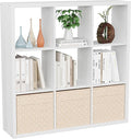 Cube Storage Organizer Bookcase, Decorative 11 inch Open Back Cubical Shelf by VDNEND