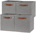 Temary 12x12 Storage Cube Bins 4 Pack Fabric Storage Cubes Storage Bins by TEMARY