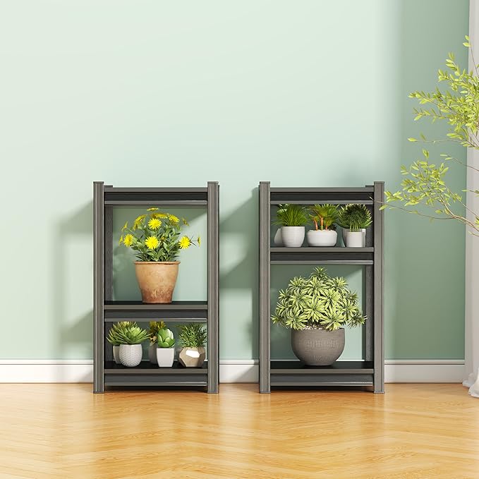 Storage Shelves, Garage Metal Shelving Unit, Adjustable, Double-Layer Column - Image 2
