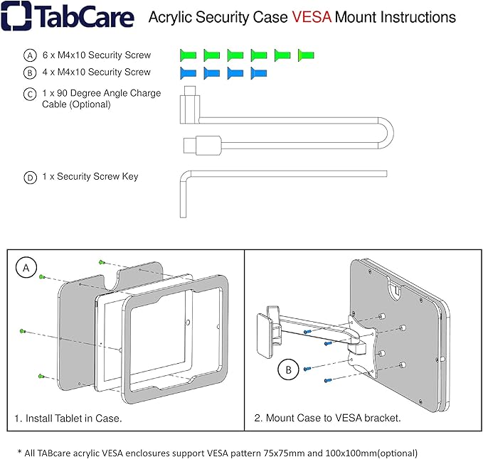 TABcare Anti-Theft Acrylic VESA Enclosure - Image 7