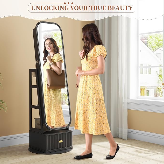 61" Full Length Mirror Jewelry Cabinet - Image 2