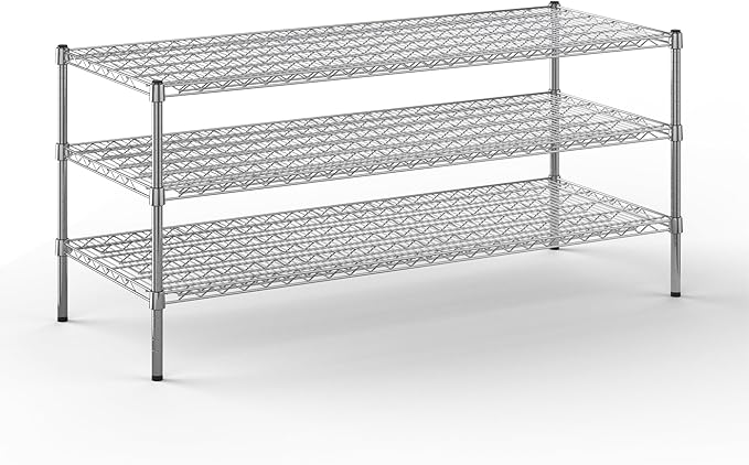 24" Deep x 60" Wide x 27" Height Wire Shelving Kit | 3-Tier | NSF Commercial by Regal+Altair