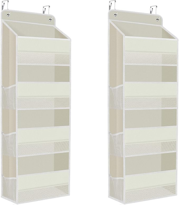 2 Pack Over The Door Organizer, Hanging Storage Organizer by SpaceHacks