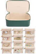 Vlando Jewelry Case with 12 Velvet Jewelry Bags Travel Jewelry Organzier by VLANDO