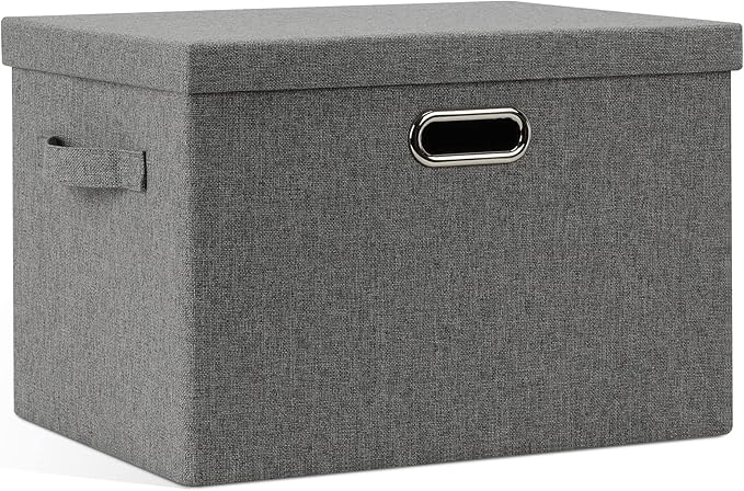 Large 17" 36 Quart Collapsible Stackable Storage Bins by GraciadecoStorage