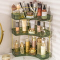 Upgraded 3-Tier Corner Bathroom Countertop Organizer – Spacious Storage by SHUANGQING