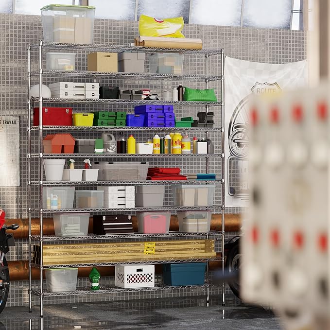 14" Deep x 72" Wide x 96" Height Wire Shelving Kit | 10-Tier | NSF Commercial - Image 4