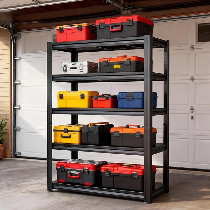 Garage Shelves, Double-Layer Uprights, Thickened Shelves, Waterproof &Rustproof - Image 3