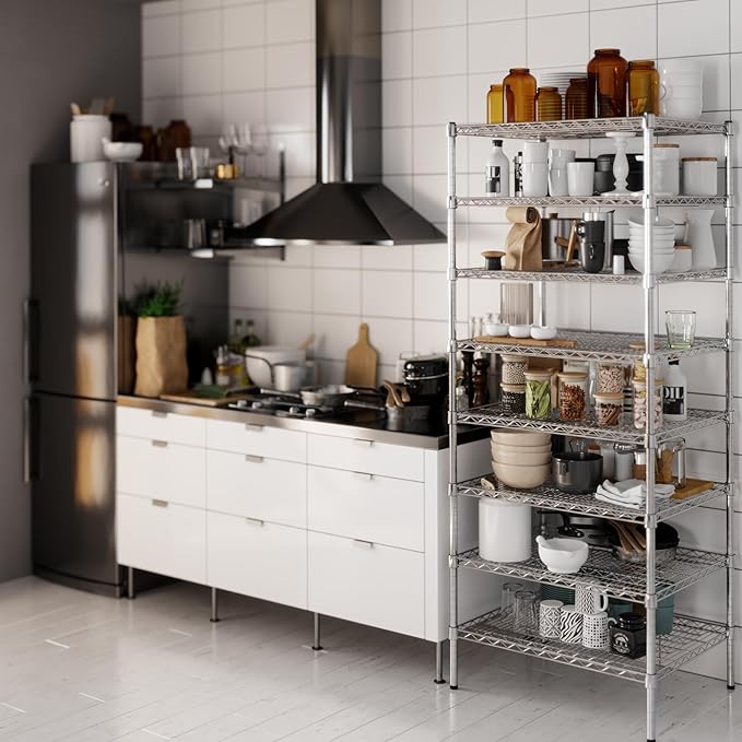 24" Deep x 30" Wide x 74" Height Wire Shelving Kit | 8-Tier | NSF Commercial - Image 2