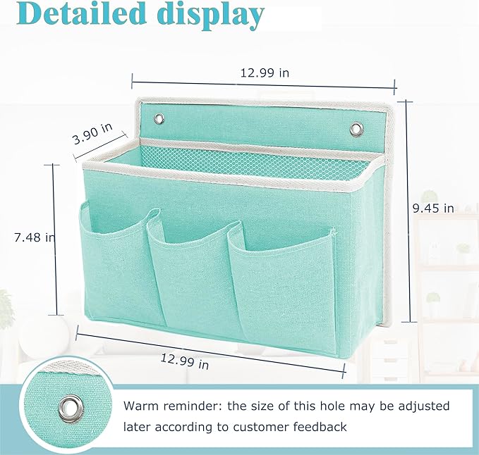 2-Pack Wall Hanging Organizer Bag/Hanging Baskets - Image 2