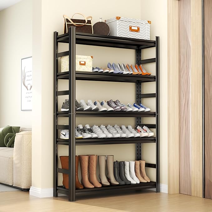 Garage Shelves, Double-Layer Uprights, Thickened Shelves, Waterproof &Rustproof by Beaunatixx