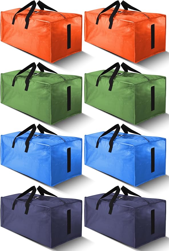 8 Pack Large Strong Moving Bags by HOMESURE