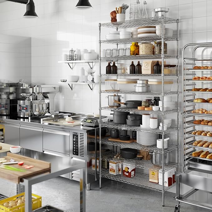 18" Deep x 42" Wide x 96" Height Wire Shelving Kit | 10-Tier | NSF Commercial - Image 7