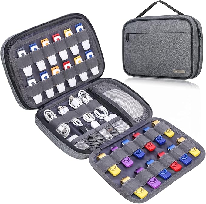 Lacdo USB Flash Drive Case Thumb Drive Holder Case Organizer Portable by Lacdo
