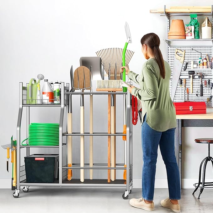 Ultrawall Garden Tool Organizer, Yard Tool Storage Rack - Image 7