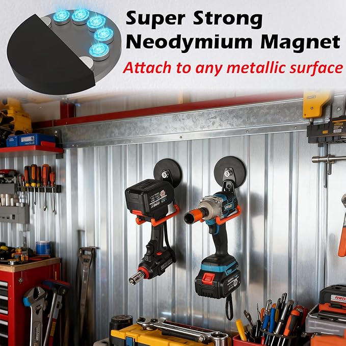MUTUACTOR New Updated Super Strong Magnetic Hooks, 40lbs Anti-Scratch Large - Image 8