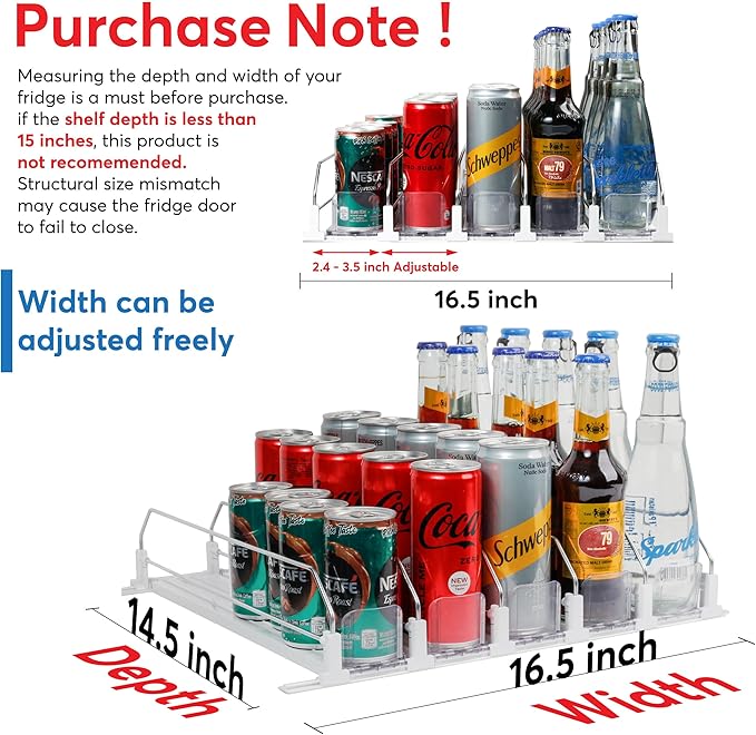 Dwella Drink Organizer for Fridge - Image 2