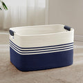 72L Large Laundry Basket with Leather Handles by SunNewt
